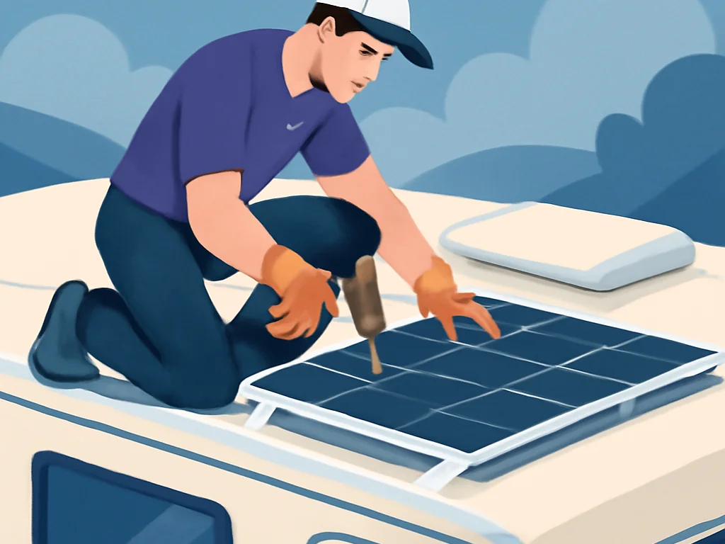 Beschädigtes Wohnmobildach durch unsichere Montage