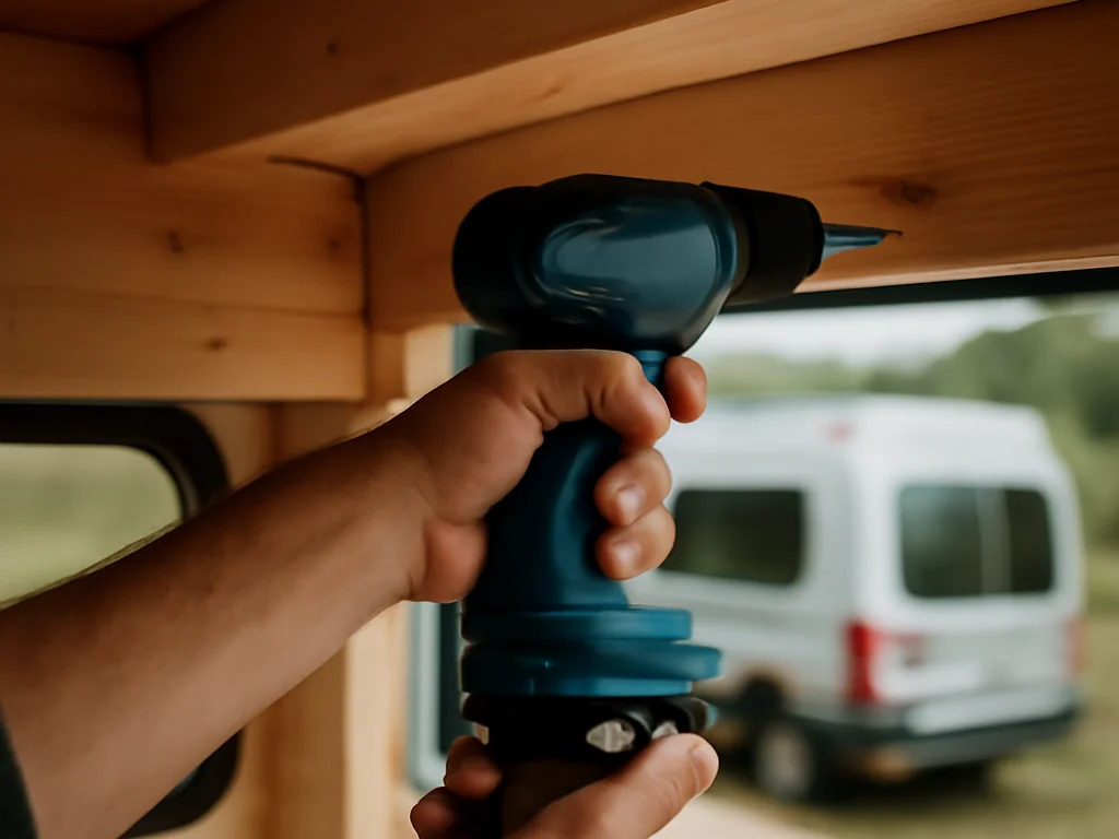 Drei Akkuschrauber unterschiedlicher Bauarten