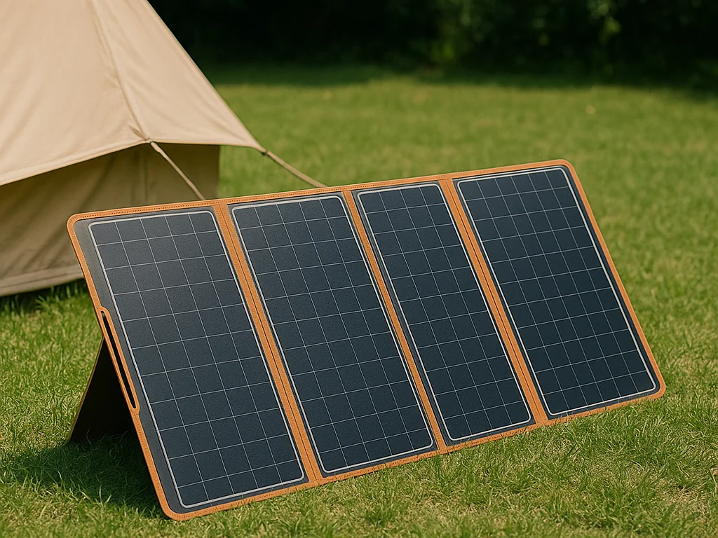 Detailaufnahme monokristallines Solarmodul und Anschlüsse